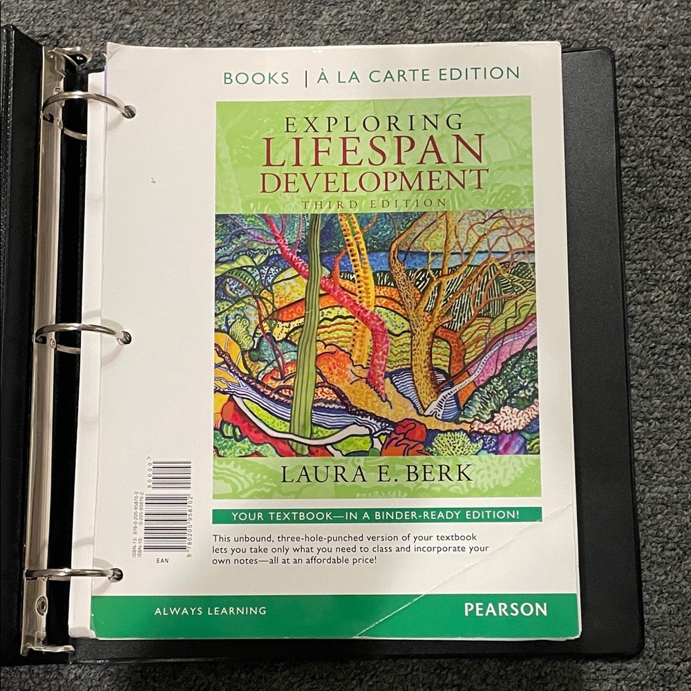 Pearson Exploring Lifespan Development Binder Edition